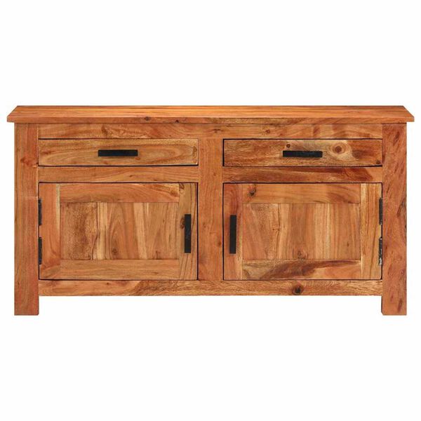 vidaXL Sideboard Brown 39.4" x 11.8" x 19.7" solid acacia wood