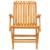 vidaXL Folding Garden Chair Set of 6 Teak Solid teak wood Medium