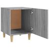 vidaXL Bedside Cabinet Grey Sonoma Engineered Wood Medium