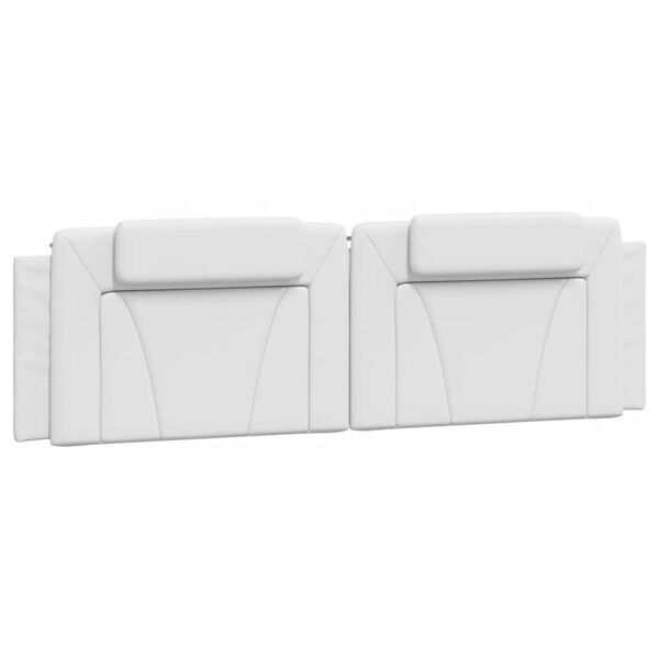 vidaXL Headboard Cushion White