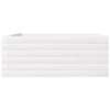 vidaXL Garden Planter White Solid pine wood 23.6x23.6 in Durable