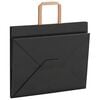 vidaXL Paper Bags 250 pcs with Handles Black 32x22x24 cm