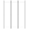 vidaXL 3-Panel Room Divider White 59.1"x78.7" Fabric