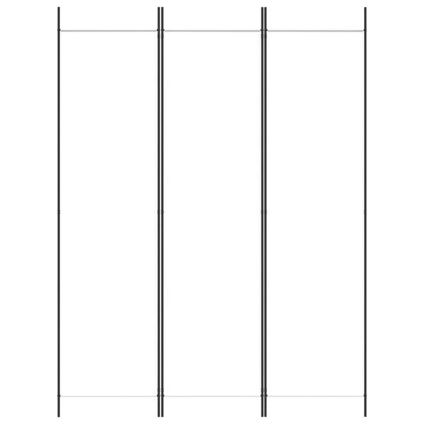 vidaXL 3-Panel Room Divider White 59.1"x78.7" Fabric