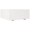 vidaXL Garden Planter White Solid pine wood Large Decorative Inlays