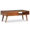 vidaXL Coffee Table Natural Wood Solid Acacia Wood Medium Coffee Table