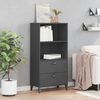 vidaXL Bookshelf Anthracite grey Engineered wood, plastic Medium