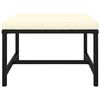 vidaXL Garden Lounge Set Black/Cream White