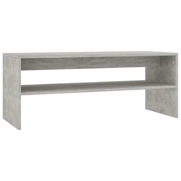 vidaXL Coffee Table Concrete Grey Engineered Wood Small Coffee Table
