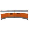 vidaXL Camping Windbreak Grey and Orange 200.8x60.2" Waterproof