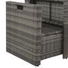 vidaXL Sofa Set Grey Poly Rattan