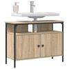 vidaXL Bathroom Sink Cabinet with Door Brown 31.50 x 11.81 x 23.62 in
