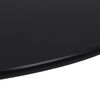 vidaXL Table Top Black Tempered Glass 31.5 in Table Top Round