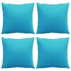 vidaXL Throw Pillows 4 pcs Turquoise 15.7" x 15.7" fabric