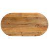 vidaXL Table Top Oak Solid mango wood Medium Sturdy Table Top Oval