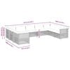 vidaXL Garden Sofa Set Beige PE rattan Large configuration Modular