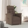 vidaXL Recliner Chair Brown Dark brown 70.5 x 96.5 x 95 cm fabric