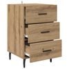 vidaXL Bedside Cabinet Artisan Oak 15.75 x 15.75 x 25.98 in