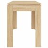 vidaXL Dining Table Sonoma Oak Engineered Wood Standard Simple