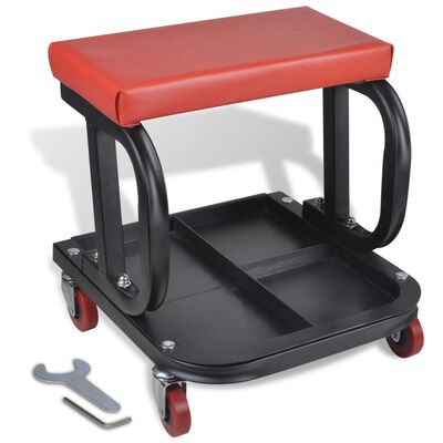 Rolling Creeper Seat with Tool Tray
