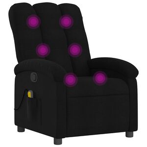 vidaXL Massage Recliner Chair Black