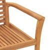 vidaXL Dining Chair Set of 4 Warm Teak Fine sanded teak hardwood