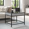 vidaXL Coffee Table Grey sonoma Engineered wood, glass, metal
