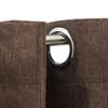vidaXL Linen-Look Blackout Curtain with Grommets Taupe 290x96.5 "