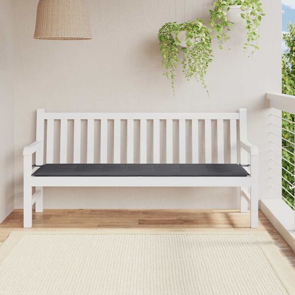 vidaXL Garden Bench Cushion Anthracite Oxford fabric (100% polyester)