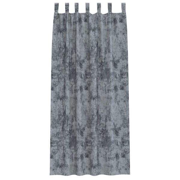 vidaXL Velvet Curtains 2 pcs Silver Grey 88.58 x 55.12 in Velvet