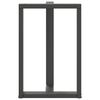 vidaXL Bar Table Leg Anthracite Powder-coated steel Standard