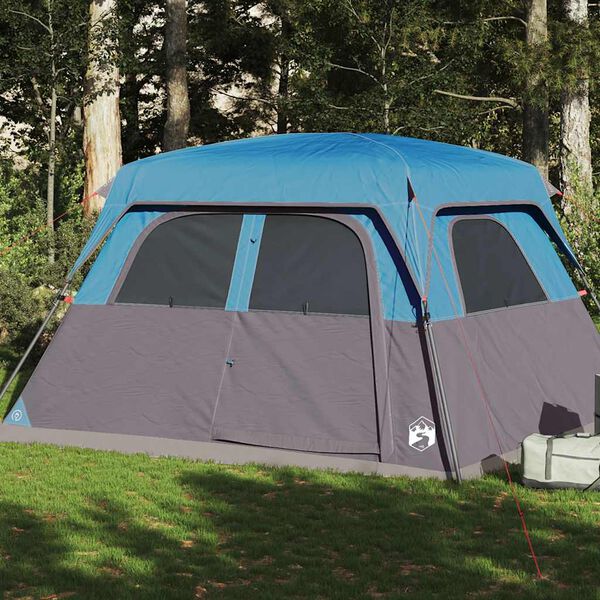 vidaXL Family Tent Cabin 6-Person Blue Waterproof