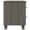 vidaXL Bedside Cabinet Light Grey Solid Pine wood, MDF Standard