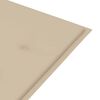 vidaXL Garden Bench Beige, Brown Solid Acacia wood, 100% polyester fabric