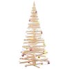 vidaXL Christmas Trees with Stand Natural 82.7" Solid pine wood
