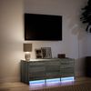 vidaXL TV Cabinet Grey Sonoma Engineered wood 38.2 x 13.4 x 15.7 in