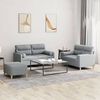 vidaXL Sofa Set Light Grey
