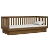 vidaXL Day Bed Honey brown Solid pine wood 35.4 x 79 in mattress size
