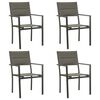 vidaXL Garden Dining Set Black, Grey, Anthracite
