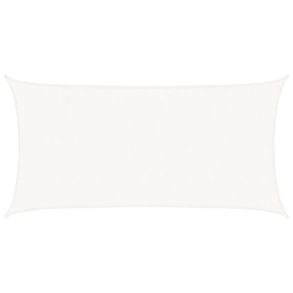 vidaXL Sunshade Sail HDPE Rectangular 6.6x13.1' White