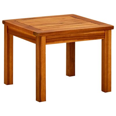 vidaXL Patio Coffee Table 17.7"x17.7"x14.1" Solid Acacia Wood