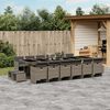 vidaXL Garden Dining Set Grey, black, dark grey
