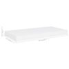 vidaXL Wall Shelf Set of 2 White Honeycomb MDF, metal Medium