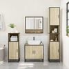vidaXL Bathroom Furniture Set Sonoma Oak Engineered wood, Metal Medium
