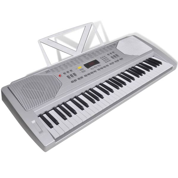 61 Piano-Key Electric Keyboard with Music Stand
