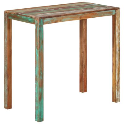 vidaXL Bar Table 44.1"x23.6"x42.5" Solid Reclaimed Wood