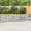 vidaXL Gabion Raised Bed Silver Galvanized iron Extra Large Durable