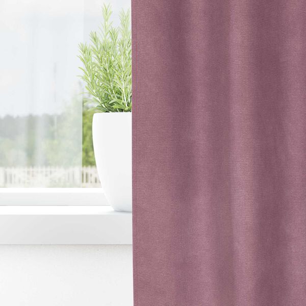 vidaXL Blackout Curtains 2 pcs Dark Pink 55.12 x 96.46 in Velvet
