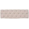 vidaXL Bench Cream White Viscose, Polyester, Linen, Cotton, Solid Wood