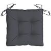 vidaXL Chair Cushion Set of 2 Anthracite Oxford fabric (100% polyester)